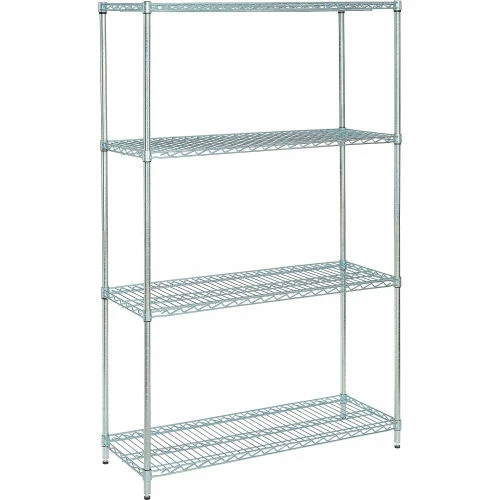 Nexel® Zinc Chromate, 4 Tier, Wire Shelving Starter Unit, 36"W x 18"D x 74"H 2 Nexel® Zinc Chromate, 4 Tier, Wire Shelving Starter Unit, 36"W x 18"D x 74"H - Image 2