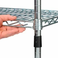 Nexel® Zinc Chromate, 4 Tier, Wire Shelving Starter Unit, 48"W x 18"D x 74"H 28 Nexel® Zinc Chromate, 4 Tier, Wire Shelving Starter Unit, 48"W x 18"D x 74"H -Shelving Sales Store 798769 08 7