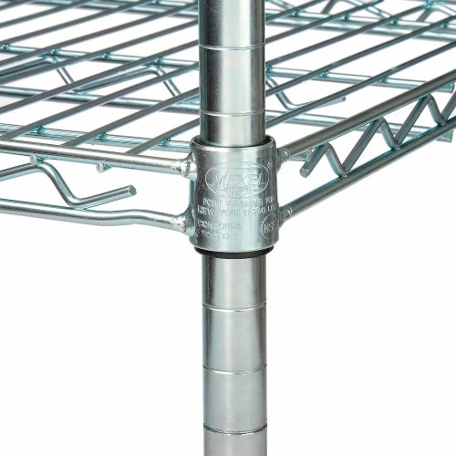 Nexel® Zinc Chromate, 4 Tier, Wire Shelving Starter Unit, 36"W x 18"D x 74"H 10 Nexel® Zinc Chromate, 4 Tier, Wire Shelving Starter Unit, 36"W x 18"D x 74"H - Image 10