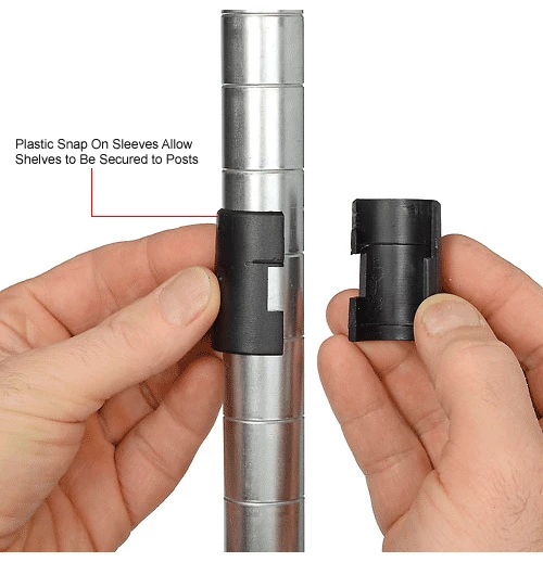 Nexel® Zinc Chromate, 4 Tier, Wire Shelving Starter Unit, 48"W x 24"D x 74"H 18 Nexel® Zinc Chromate, 4 Tier, Wire Shelving Starter Unit, 48"W x 24"D x 74"H - Image 18