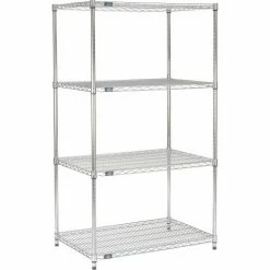 Nexel® P86C Chrome Post 86"H Leveler Installed - 2 Pack 9 Nexel® P86C Chrome Post 86"H Leveler Installed - 2 Pack -Shelving Sales Store 798777 01 6