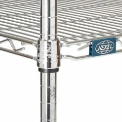 Nexel® Chrome, 4 Tier, Wire Shelving Starter Unit, 36"W X 18"D X 74"H 32 Nexel® Chrome, 4 Tier, Wire Shelving Starter Unit, 36"W X 18"D X 74"H -Shelving Sales Store 798777 03