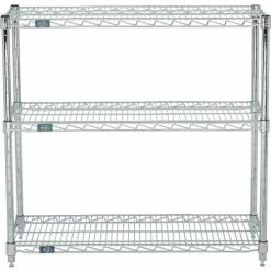 Nexel® Chrome, 3 Tier, Wire Shelving Starter Unit, 24"W x 14"D x 34"H 6 Nexel® Chrome, 3 Tier, Wire Shelving Starter Unit, 24"W x 14"D x 34"H -Shelving Sales Store 798797 03 1