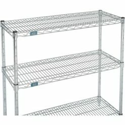 Nexel® Chrome, 3 Tier, Wire Shelving Starter Unit, 24"W x 14"D x 34"H 7 Nexel® Chrome, 3 Tier, Wire Shelving Starter Unit, 24"W x 14"D x 34"H -Shelving Sales Store 798797 04 1