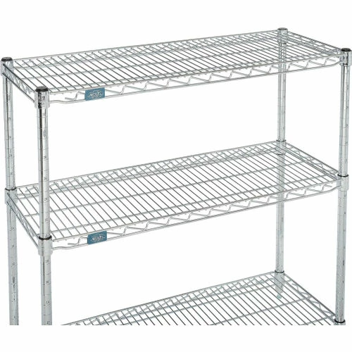 Nexel® Chrome, 3 Tier, Wire Shelving Starter Unit, 36"W x 14"D x 34"H 5 Nexel® Chrome, 3 Tier, Wire Shelving Starter Unit, 36"W x 14"D x 34"H - Image 5