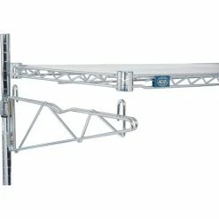 Nexel® Industrial Microwave Food Prep Station, 48"W x 24"D x 74"H, Chrome -Shelving Sales Store 806279 04