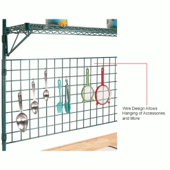 Nexel® Poly-Green® Industrial Food Prep Station, 48"W x 24"D x 74"H 14 Nexel® Poly-Green® Industrial Food Prep Station, 48"W x 24"D x 74"H -Shelving Sales Store 806280IN 3wco