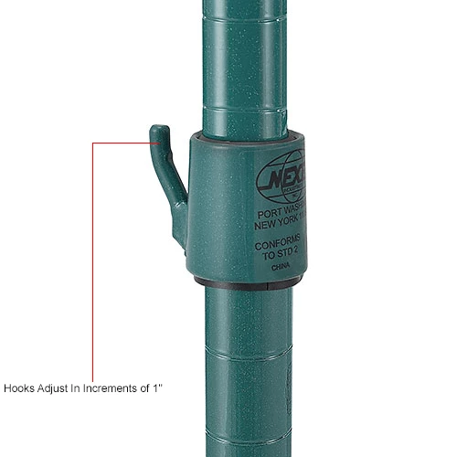 Nexel® Poly-Green® Wire Collar Hooks -Set of 4 6 Nexel® Poly-Green® Wire Collar Hooks -Set of 4 - Image 6