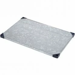 Nexel® Galvanized Steel, 5 Tier, Solid Shelving Starter Unit, 24"Wx18"Dx74"H -Shelving Sales Store 933CP34 03 17