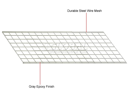 Global Industrial™ Wire Mesh Deck, 60"W x 36"D 5 Global Industrial™ Wire Mesh Deck, 60"W x 36"D - Image 5