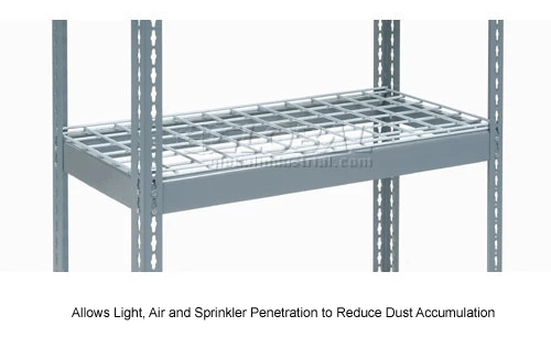 Global Industrial Wire Deck Bulk Rack Shelf 96"W x 24"D - Gray 16 Global Industrial Wire Deck Bulk Rack Shelf 96"W x 24"D - Gray - Image 16