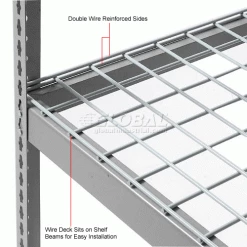Global Industrial™ Wire Mesh Deck, 96"W x 48"D 17 Global Industrial™ Wire Mesh Deck, 96"W x 48"D -Shelving Sales Store 933cp11 5wco 1