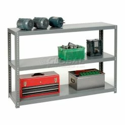 Global Industrial Extra Heavy Duty Shelving, 48"W x 24"D x 39"H, 3 Shelves, Gray 11 Global Industrial Extra Heavy Duty Shelving, 48"W x 24"D x 39"H, 3 Shelves, Gray -Shelving Sales Store 968602 02 3