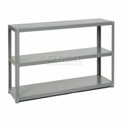 Global Industrial Extra Heavy Duty Shelving, 60"W x 18"D x 39"H, 3 Shelves, Gray