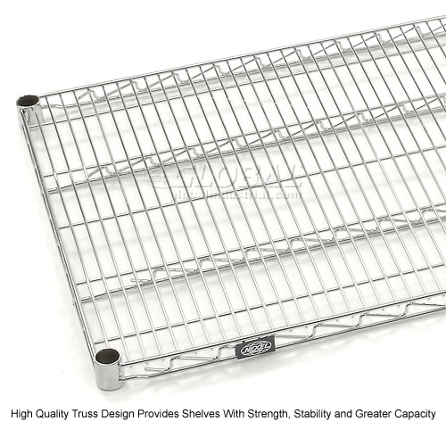Nexel® S2472S Stainless Steel Wire Shelf 72"W x 24"D 16 Nexel® S2472S Stainless Steel Wire Shelf 72"W x 24"D - Image 16