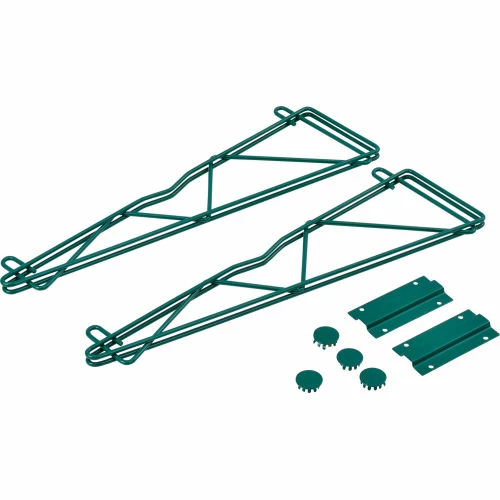 Nexel® Poly-Green® Single Arm Fixed Wall Bracket, 21" (Pair) 1 Nexel® Poly-Green® Single Arm Fixed Wall Bracket, 21" (Pair)