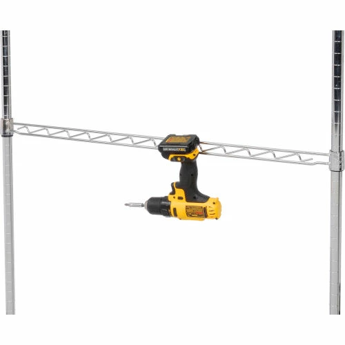 Nexel® AHR36C Chrome Hanging Rail 36" 2 Nexel® AHR36C Chrome Hanging Rail 36" - Image 2