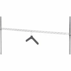 Nexel® AHR60C Chrome Hanging Rail 60" 5 Nexel® AHR60C Chrome Hanging Rail 60" -Shelving Sales Store AHR60C 02