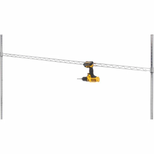 Nexel® AHR72C Chrome Hanging Rail 72" 2 Nexel® AHR72C Chrome Hanging Rail 72" - Image 2