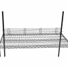 Nexel® Black Epoxy Wire Ledge, 42"W x 4"H