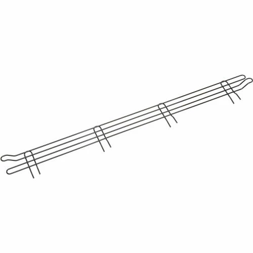 Nexel® Black Epoxy Wire Ledge, 42"W x 4"H 4 Nexel® Black Epoxy Wire Ledge, 42"W x 4"H - Image 4