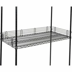 Nexel® Black Epoxy Wire Ledge, 54"W x 4"H 11 Nexel® Black Epoxy Wire Ledge, 54"W x 4"H -Shelving Sales Store AL448B 04 4