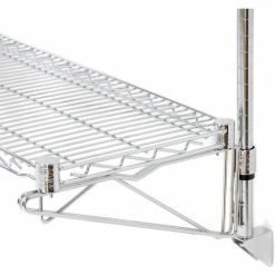 Nexel® Chrome Wall Mount Wire Shelving 36"W x 14"D x 14"H 1 - Shelf Starter 18 Nexel® Chrome Wall Mount Wire Shelving 36"W x 14"D x 14"H 1 - Shelf Starter -Shelving Sales Store B1136994 06