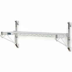 Nexel® Chrome Wall Mount Wire Shelving 36"W x 14"D x 14"H 1 - Shelf Starter 19 Nexel® Chrome Wall Mount Wire Shelving 36"W x 14"D x 14"H 1 - Shelf Starter -Shelving Sales Store B1136994 07