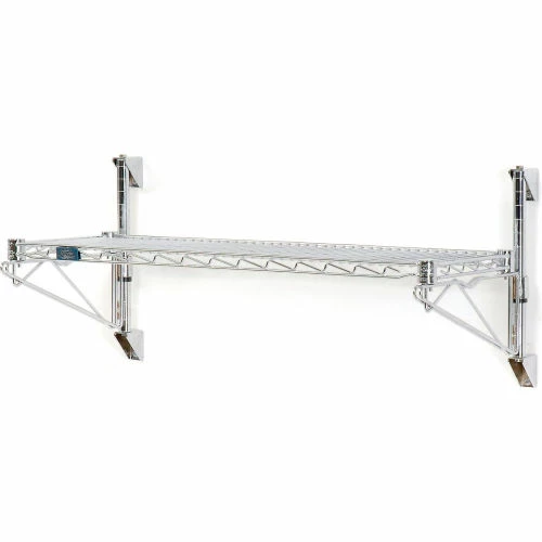 Nexel® Chrome Wall Mount Wire Shelving 36"W x 14"D x 14"H 1 - Shelf Starter 9 Nexel® Chrome Wall Mount Wire Shelving 36"W x 14"D x 14"H 1 - Shelf Starter - Image 9