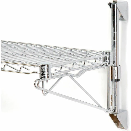 Nexel® Chrome Wall Mount Wire Shelving 36"W x 14"D x 14"H 1 - Shelf Starter 10 Nexel® Chrome Wall Mount Wire Shelving 36"W x 14"D x 14"H 1 - Shelf Starter - Image 10