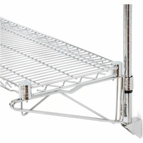Nexel® Chrome Wall Mount Wire Shelving 48"W x 14"D x 63"H 4 - Shelf Starter 7 Nexel® Chrome Wall Mount Wire Shelving 48"W x 14"D x 63"H 4 - Shelf Starter - Image 7