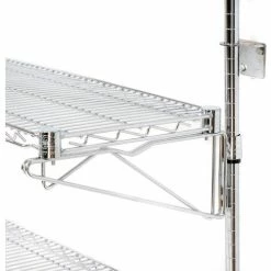 Nexel® Chrome Wall Mount Wire Shelving 36"W x 24"D x 34"H 2 - Shelf Starter 7 Nexel® Chrome Wall Mount Wire Shelving 36"W x 24"D x 34"H 2 - Shelf Starter -Shelving Sales Store B1137186 04 16