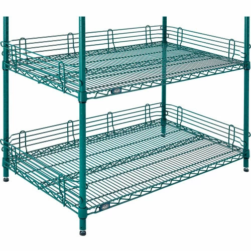 Nexel® Poly-Green®, 4 Tier, Wire Shelving Starter Unit, 42"W x 21"D x 54"H 10 Nexel® Poly-Green®, 4 Tier, Wire Shelving Starter Unit, 42"W x 21"D x 54"H - Image 10