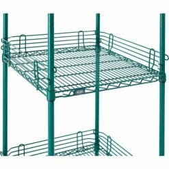 Nexel® Poly-Green®, 4 Tier, Wire Shelving Starter Unit, 24"W x 21"D x 86"H -Shelving Sales Store B1137201 09