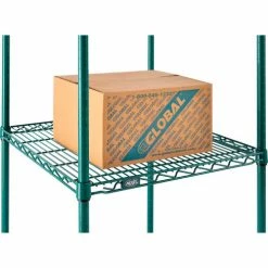Nexel® Poly-Green®, 4 Tier, Wire Shelving Starter Unit, 24"W x 21"D x 86"H -Shelving Sales Store B1137201 10