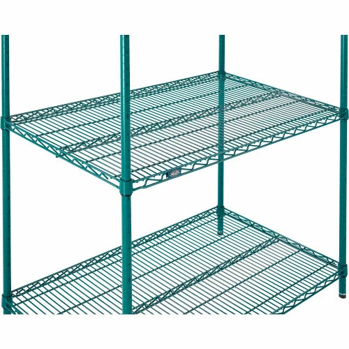 Nexel® Poly-Green®, 4 Tier, Wire Shelving Starter Unit, 42"W x 24"D x 86"H 4 Nexel® Poly-Green®, 4 Tier, Wire Shelving Starter Unit, 42"W x 24"D x 86"H - Image 4