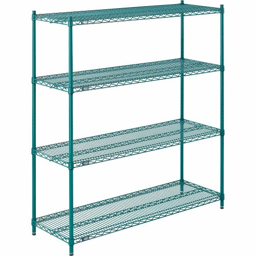 Nexel® S1854G Poly-Green® Epoxy Wire Shelf 54"W x 18"D 2 Nexel® S1854G Poly-Green® Epoxy Wire Shelf 54"W x 18"D - Image 2