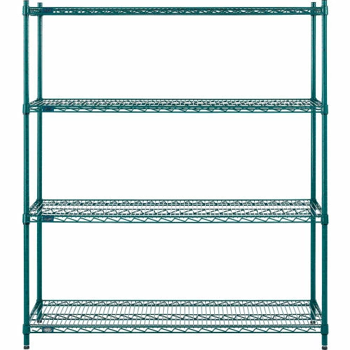 Nexel® S1854G Poly-Green® Epoxy Wire Shelf 54"W x 18"D 3 Nexel® S1854G Poly-Green® Epoxy Wire Shelf 54"W x 18"D - Image 3