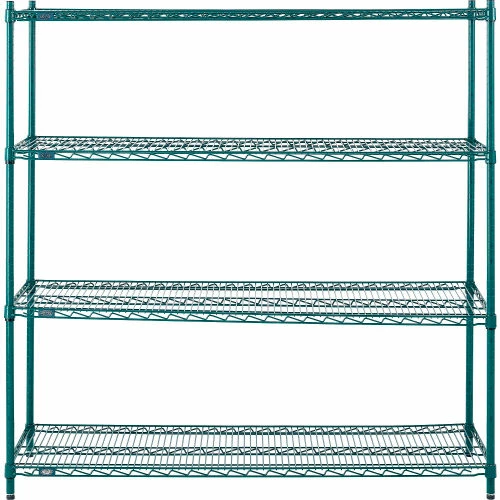 Nexel® S1860G Poly-Green® Epoxy Wire Shelf 60"W x 18"D 3 Nexel® S1860G Poly-Green® Epoxy Wire Shelf 60"W x 18"D - Image 3
