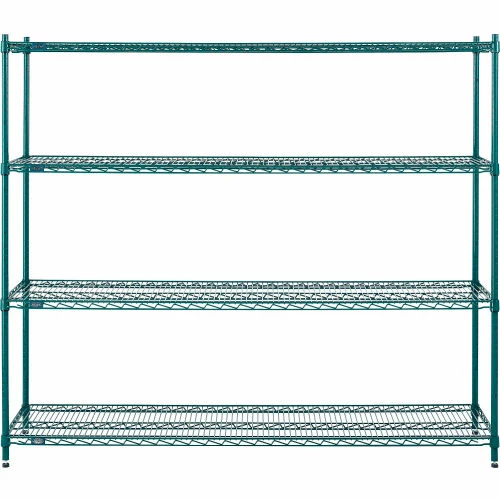 Nexel® S1872G Poly-Green® Epoxy Wire Shelf 72"W x 18"D 3 Nexel® S1872G Poly-Green® Epoxy Wire Shelf 72"W x 18"D - Image 3