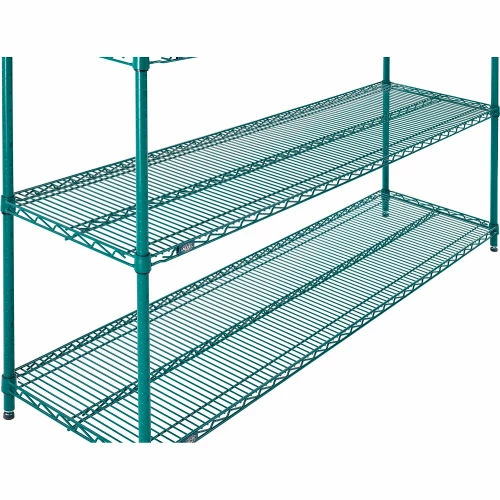 Nexel® S1872G Poly-Green® Epoxy Wire Shelf 72"W x 18"D 4 Nexel® S1872G Poly-Green® Epoxy Wire Shelf 72"W x 18"D - Image 4