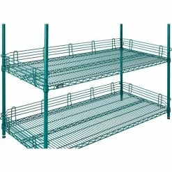 Nexel® Poly-Green®, 4 Tier, Wire Shelving Starter Unit, 54"W x 24"D x 54"H 29 Nexel® Poly-Green®, 4 Tier, Wire Shelving Starter Unit, 54"W x 24"D x 54"H -Shelving Sales Store B1137211 09
