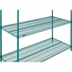 Nexel® Poly-Green®, 4 Tier, Wire Shelving Starter Unit, 60"W x 21"D x 86"H 23 Nexel® Poly-Green®, 4 Tier, Wire Shelving Starter Unit, 60"W x 21"D x 86"H -Shelving Sales Store B1137216 03