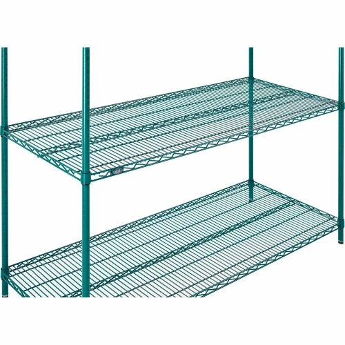 Nexel® Poly-Green®, 4 Tier, Wire Shelving Starter Unit, 60"W x 21"D x 86"H 4 Nexel® Poly-Green®, 4 Tier, Wire Shelving Starter Unit, 60"W x 21"D x 86"H - Image 4