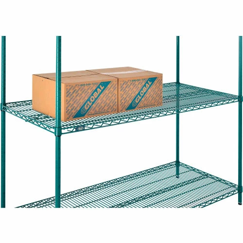 Nexel® Poly-Green®, 4 Tier, Wire Shelving Starter Unit, 60"W x 21"D x 86"H 11 Nexel® Poly-Green®, 4 Tier, Wire Shelving Starter Unit, 60"W x 21"D x 86"H - Image 11