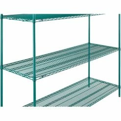 Nexel® Poly-Green®, 4 Tier, Wire Shelving Starter Unit, 72"W x 24"D x 86"H 28 Nexel® Poly-Green®, 4 Tier, Wire Shelving Starter Unit, 72"W x 24"D x 86"H -Shelving Sales Store B1137217 03