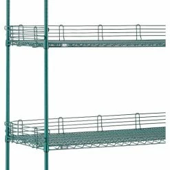 Nexel® Poly-Green®, 4 Tier, Wire Shelving Starter Unit, 72"W x 24"D x 86"H 34 Nexel® Poly-Green®, 4 Tier, Wire Shelving Starter Unit, 72"W x 24"D x 86"H -Shelving Sales Store B1137217 09