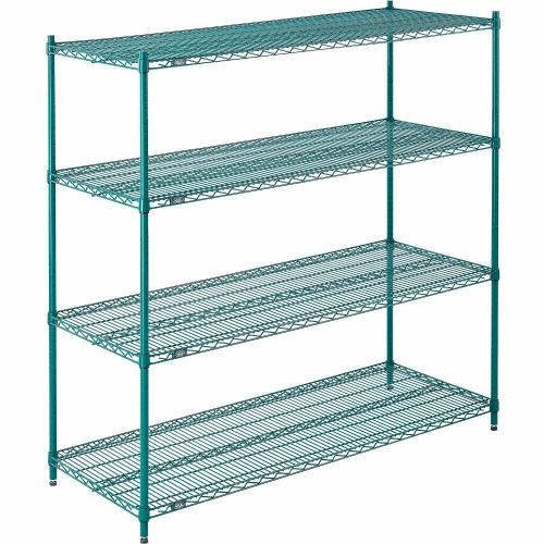 Nexel® S2460G Poly-Green® Epoxy Wire Shelf 60"W x 24"D 2 Nexel® S2460G Poly-Green® Epoxy Wire Shelf 60"W x 24"D - Image 2
