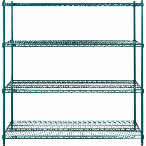 Nexel® S2460G Poly-Green® Epoxy Wire Shelf 60"W x 24"D 3 Nexel® S2460G Poly-Green® Epoxy Wire Shelf 60"W x 24"D - Image 3