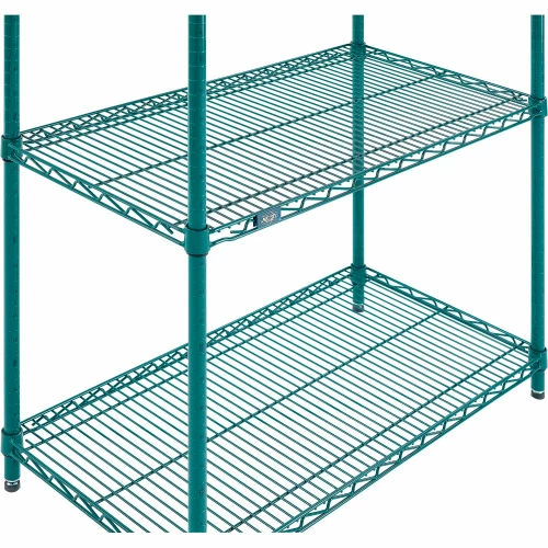 Nexel® Poly-Green®, 4 Tier, Wire Shelving Starter Unit, 36"W x 18"D x 74"H 4 Nexel® Poly-Green®, 4 Tier, Wire Shelving Starter Unit, 36"W x 18"D x 74"H - Image 4